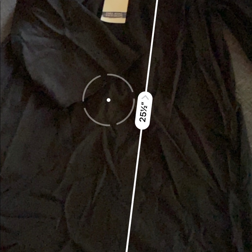 New ZARA of the shoulder cotton black dress with shoulder straps - Picture 2 of 5